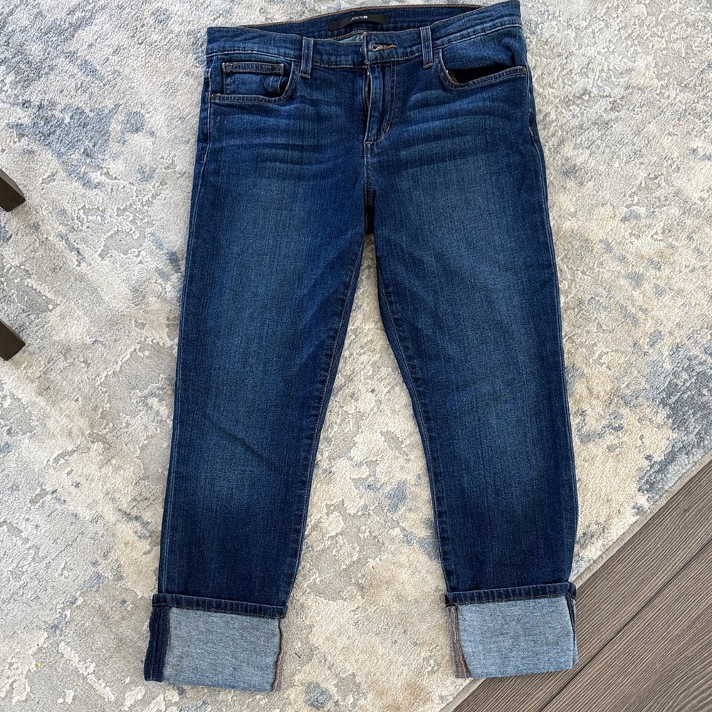 Joe's Jeans Dark Blue Ankle Cropped Denim